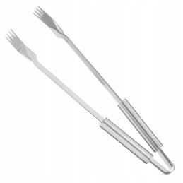 Plieninis kepsninės komplektas, žnyplės, mentelė, ilga šakutė – mustangas