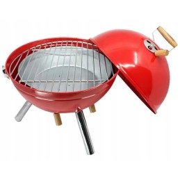 Nešiojami nedideli turistinio sodo anglių griliai su dangteliu