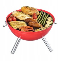 Nešiojami nedideli turistinio sodo anglių griliai su dangteliu