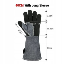 Karščiui atsparios pirštinės su izoliacija iki 500C termopas