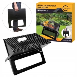 Nešiojama turistinė kepsninė, sulankstomas lagaminas, grotelės