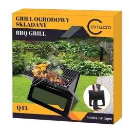 Nešiojama turistinė kepsninė, sulankstomas lagaminas, grotelės