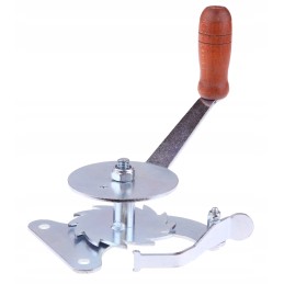 Grilio ritė su šoniniu tvirtinimu, baltai cinkuota