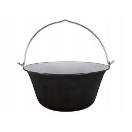 Vengriškas emaliuotas katilas, 14 l, dangtis