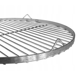 ⭐️Apvalios nerūdijančio plieno židinio grotelės 45cm su pakabinama grandine⭐️