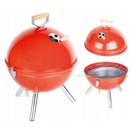 Nešiojami nedideli turistinio sodo anglių griliai su dangteliu