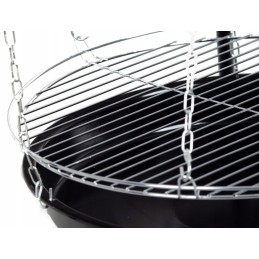 Sodo grilis, židinys su trikojo grotelėmis, skersmuo 45 cm