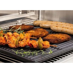 Grilio lėkštė, grilio grotelės, 44 cm, ketaus keptuvė, dujinis židinys