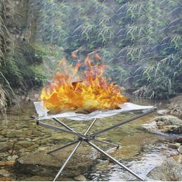 Nešiojama sulankstoma laužavietė 42 cm