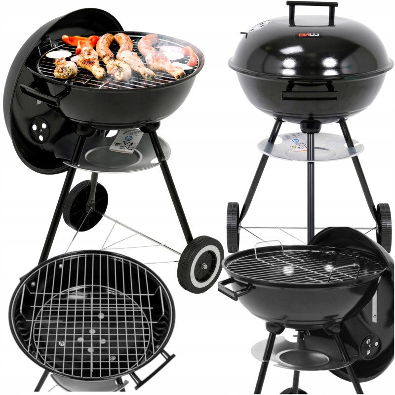 Apvalios sodo anglies kepsninės dengia 41 cm groteles