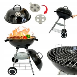 Anglies grilis ant ratų, uždaras, polka bbq 1014