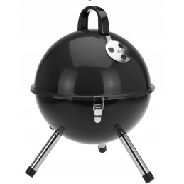 Apvalios juodos anglies sodo kepsninės BBQ 31 cm