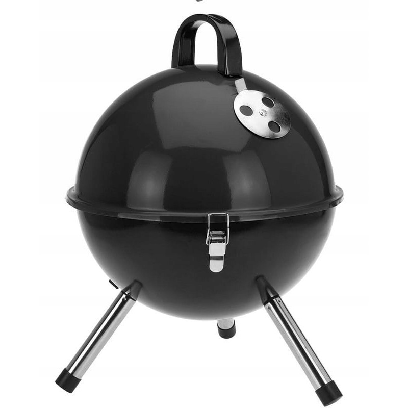 Apvalios juodos anglies sodo kepsninės BBQ 31 cm