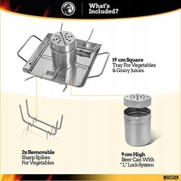 Rinkinys alaus vištienos su daržovėmis kepimui ant grotelių