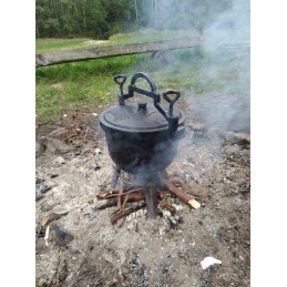 ✅ Stovintis katilas, ketaus medžioklinis katilas, 5l