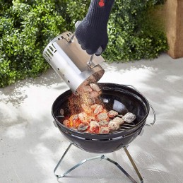 Weber kaminas griliui apšviesti anglies briketais, bbq, grilio priedais