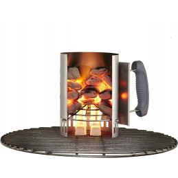 Weber chimney for lighting the grill coal briquettes bbq grill accessories