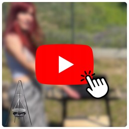 2 viename sodo trijų kojų židinio grilis, didelis, pakabinamas