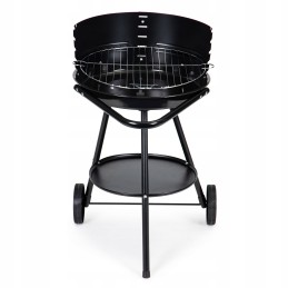 Didelės apvalios sodo kepsninės su anglimis, nešiojamos, reguliuojamos kepsninės grotelės