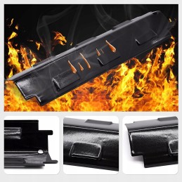 Universalus degiklių konteineris, 37 x 11 x 3,6 cm, 4 vnt., liepsnos padėklas, porcelianas, plienas, daugumos dujinių grilių ats