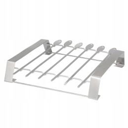 Šašlykinės priedas iešmams + 6 nerūdijančio plieno mustango iešmeliai