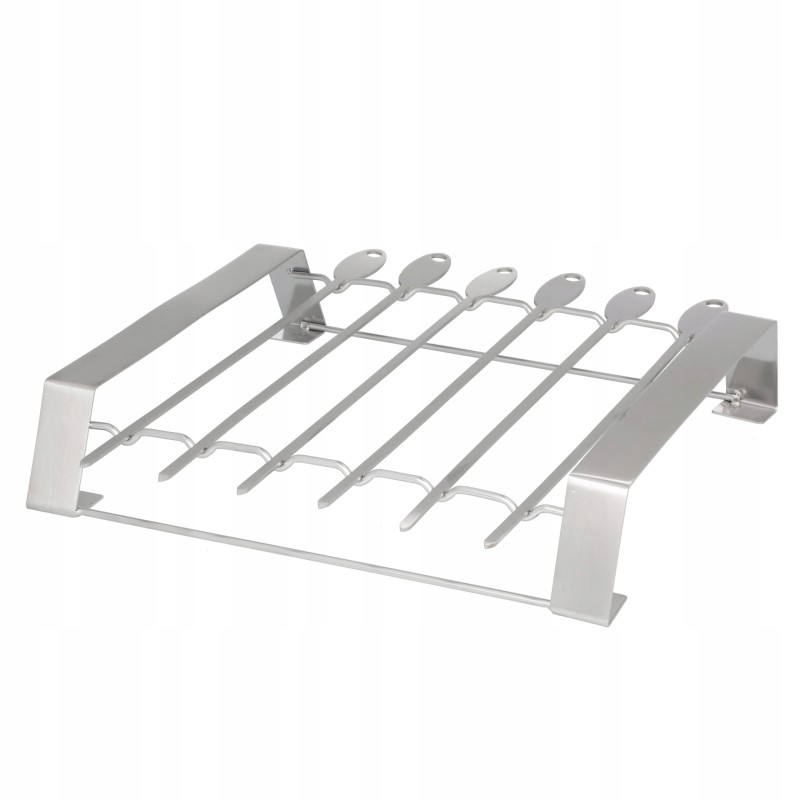 Šašlykinės priedas iešmams + 6 nerūdijančio plieno mustango iešmeliai