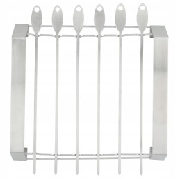 Šašlykinės priedas iešmams + 6 nerūdijančio plieno mustango iešmeliai