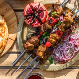 Šašlykinės priedas iešmams + 6 nerūdijančio plieno mustango iešmeliai