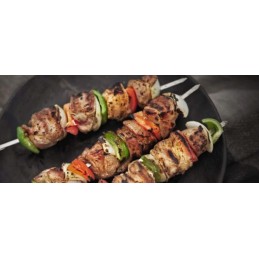 Šašlykinės priedas iešmams + 6 nerūdijančio plieno mustango iešmeliai