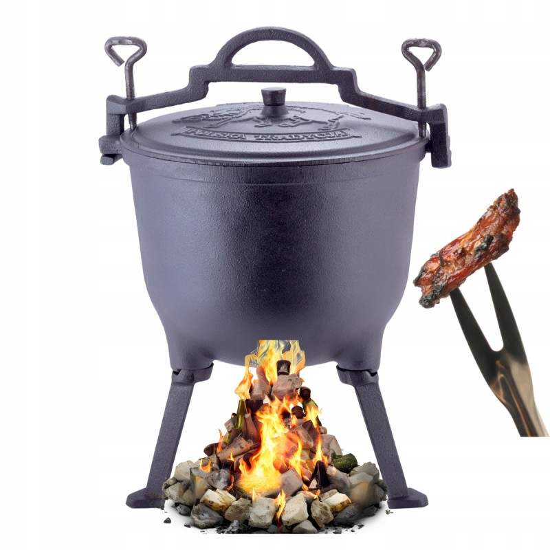 Medžioklės virdulys ketinis puodas 4,0 l km-4800v