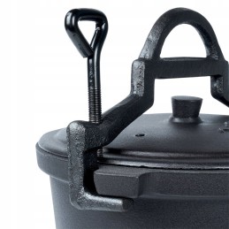 Ketaus katilas, vengriškas medžioklės puodas kepsniams, židinys, 4 litrai