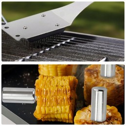 XXL kepsninės komplektas lagamine, priedai, kepsninės reikmenys 33in1