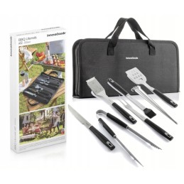 BBq grilio įrankių rinkinys dėkle, 12 vnt