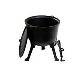 ✅ medžioklinis ketaus katilas, kepsnys, ketaus puodas, 4l, juodas