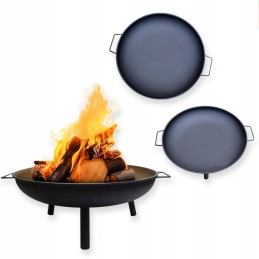 Sodo vakarėlis Milano plieno sodo židinys 60 cm apvalus