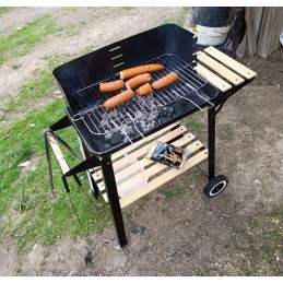 Grillmeister grotelės ant ratų ggw 84 b1