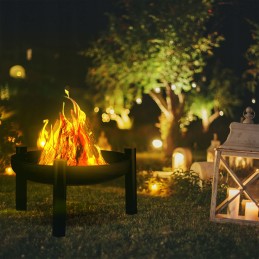 Juodo metalo sodo laužavietė, 60 cm