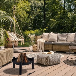 Juodo metalo sodo laužavietė, 60 cm