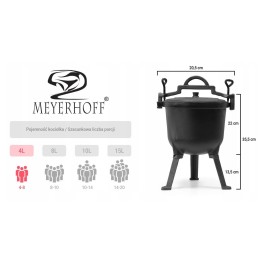 Meyerhoff 4l ketaus puodas su pirštine