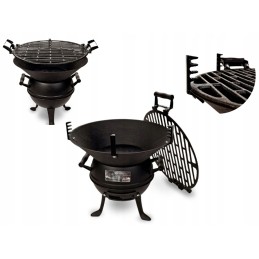 Grilis su anglimis, ketaus grotelės, statinė, pagrindinis grilis MG630