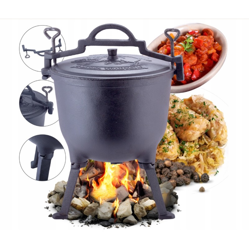 ⭐⭐⭐medžioklinis katilas ketaus puodas 4l km-4800v⭐⭐⭐