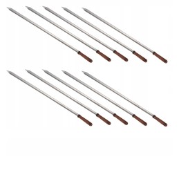 „Szampur“ iešmas šašlykinės kebabo iešmas 45 cm nerūdijančio plieno 10 vnt.