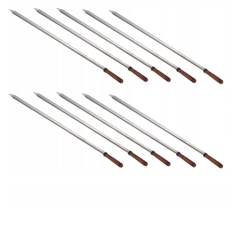 „Szampur“ iešmas šašlykinės kebabo iešmas 45 cm nerūdijančio plieno 10 vnt.