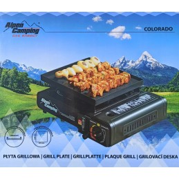 Grill attachment for camping stove
