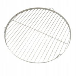 Nerūdijančio plieno apvalios grotelės, 45 cm, trikojis, aukščiausios kokybės nerūdijančio plieno židinys