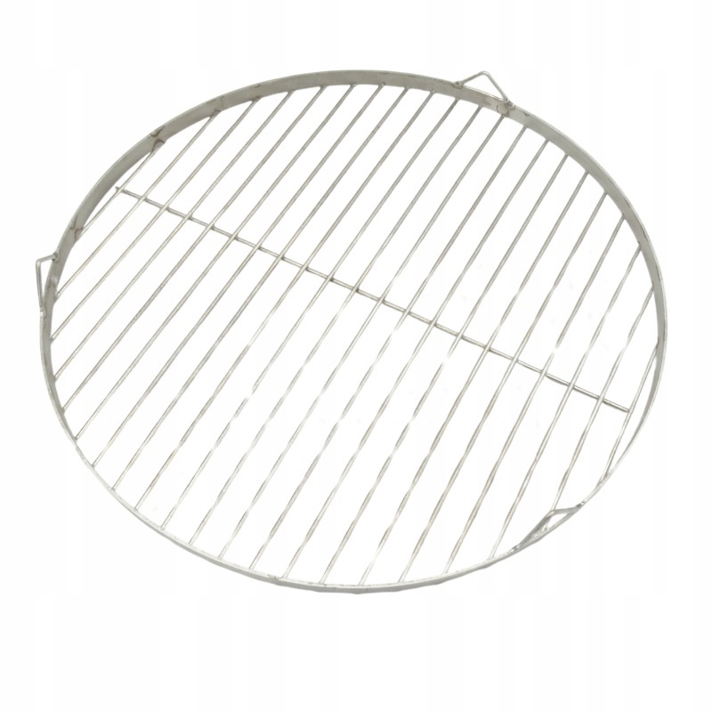 Nerūdijančio plieno apvalios grotelės, 45 cm, trikojis, aukščiausios kokybės nerūdijančio plieno židinys