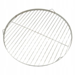 Nerūdijančio plieno apvalios grotelės, 45 cm, trikojis, aukščiausios kokybės nerūdijančio plieno židinys