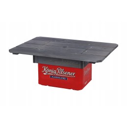 Medinis lauko stalviršis, stalviršis alaus dėžutei, turistinis stalas