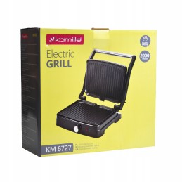 Elektrinė grilis 2000 su sulankstoma sumuštinių kepimo mašina Kamille KM-6727
