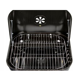 Sodo kepsninė su atlenkiamu grilio dangčiu